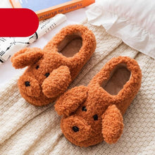 Load image into Gallery viewer, Dog Slippers Women Shoes Winter Warm Soft Plush Shoes Couples Slippers For Home Indoor Bedroom Women Warm Slippers Warm Faux Fur Cute Dog Lovers Winter Home Comfortable Shoes