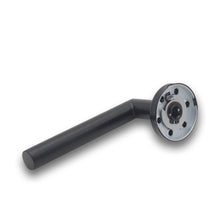 Load image into Gallery viewer, Door Handle Brushed Stainless Steel Tube Hollow Spray Paint Frosted Black Round Cover Split Right Angle Door Handle Stainless Steel Tube Hollow Spray Paint Frosted Black Round Cover Split Right Angle Door Handle