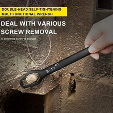 Load image into Gallery viewer, Double End Multifunctional Universal Wrench, 3-17mm Self-Tightening Lazy Wrench Repair Tools