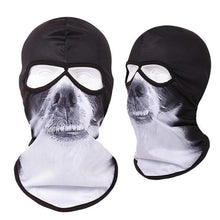 Load image into Gallery viewer, Double Eye Hole Animal Head Hat Horror Role-Playing Full Face Mask Riding Hunting Balaclava Sweat-Absorbent And Breathable Scarf Dustproof Headgear Unisex Cycling Equipment Racing Breather Mask Tactical Airsoft Cap Scarf Mask Ski Hat Spring Summer For Men
