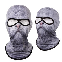 Load image into Gallery viewer, Double Eye Hole Animal Head Hat Horror Role-Playing Full Face Mask Riding Hunting Balaclava Sweat-Absorbent And Breathable Scarf Dustproof Headgear Unisex Cycling Equipment Racing Breather Mask Tactical Airsoft Cap Scarf Mask Ski Hat Spring Summer For Men