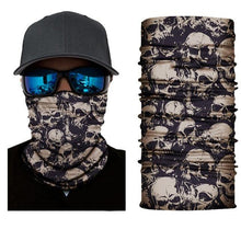 Load image into Gallery viewer, Double Eye Hole Animal Head Hat Horror Role-Playing Full Face Mask Riding Hunting Balaclava Sweat-Absorbent And Breathable Scarf Dustproof Headgear Unisex Cycling Equipment Racing Breather Mask Tactical Airsoft Cap Scarf Mask Ski Hat Spring Summer For Men