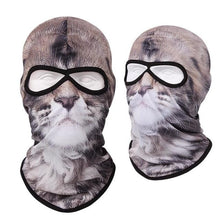 Load image into Gallery viewer, Double Eye Hole Animal Head Hat Horror Role-Playing Full Face Mask Riding Hunting Balaclava Sweat-Absorbent And Breathable Scarf Dustproof Headgear Unisex Cycling Equipment Racing Breather Mask Tactical Airsoft Cap Scarf Mask Ski Hat Spring Summer For Men