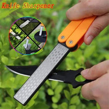 Load image into Gallery viewer, Double Sided Folded Pocket Sharpener Diamond Knife Sharpening Outdoor