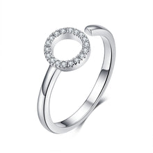 将图片加载到图库查看器,925 Sterling Silver Ring with Pavé Set CZ