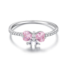 Load image into Gallery viewer, 925 Sterling Silver Plated White Gold 0.65cm Pendant Ring Size 6 for Women