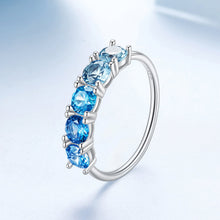 Load image into Gallery viewer, 925 Sterling Silver Ring with White Gold Plating for Women, Size 6.0