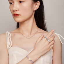 将图片加载到图库查看器,925 Sterling Silver Opal Nanometer Stone Plated Platinum Ring