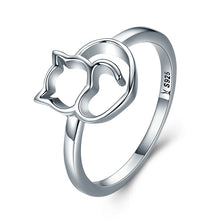 Load image into Gallery viewer, 925 Sterling Silver Ring Size 5.0 with Platinum Plating for Women