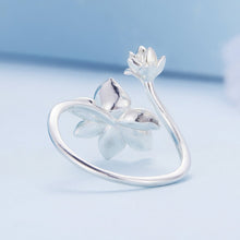 将图片加载到图库查看器,925 Sterling Silver Enamel Flower Ring