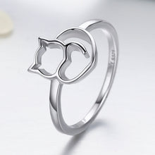 Load image into Gallery viewer, 925 Sterling Silver Ring Size 5.0 with Platinum Plating for Women