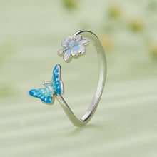 将图片加载到图库查看器,925 Sterling Silver Opal Nanometer Stone Plated Platinum Ring