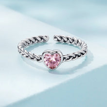 Load image into Gallery viewer, 925 Sterling Silver Love CZ Ring for Women