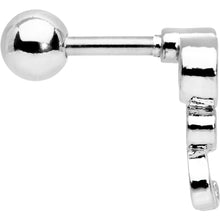 Load image into Gallery viewer, Pink CZ Gem Sassy Swirl Cartilage Tragus Earring