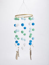 Load image into Gallery viewer, Dream Catcher Decoration Home Wind Chime Bed Bell Children's Girls Room Decor Newborn Baby Bed Bell Dream Catcher String Pendant Kids Room Decoration Wooden Wind Chime Bed Bell Nursery Crib Bed Bell Baby Bedroom Ceiling Woven Beads Wind Chime