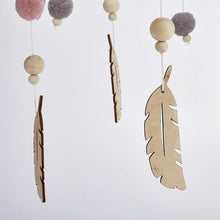 Load image into Gallery viewer, Dream Catcher Decoration Home Wind Chime Bed Bell Children's Girls Room Decor Newborn Baby Bed Bell Dream Catcher String Pendant Kids Room Decoration Wooden Wind Chime Bed Bell Nursery Crib Bed Bell Baby Bedroom Ceiling Woven Beads Wind Chime