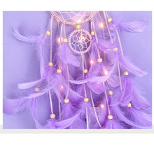 Load image into Gallery viewer, Dream Catcher Led Handmade Dream-catcher Traditional Feather Hanging Home Wall Decoration Night Dream Catchers Decor Ornament Wall Hanging Wind Chimes For Home Room Decoration