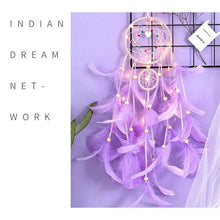 Load image into Gallery viewer, Dream Catcher Led Handmade Dream-catcher Traditional Feather Hanging Home Wall Decoration Night Dream Catchers Decor Ornament Wall Hanging Wind Chimes For Home Room Decoration
