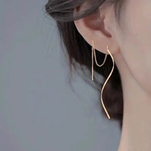 将图片加载到图库查看器,Drop Earrings Golden S Design