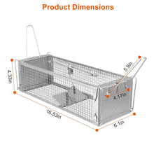 将图片加载到图库查看器,Dual Door Rat Trap Cage Humane with 2 Detachable U Shape Rod