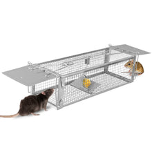 将图片加载到图库查看器,Dual Door Rat Trap Cage Humane with 2 Detachable U Shape Rod