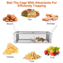 将图片加载到图库查看器,Dual Door Rat Trap Cage Humane with 2 Detachable U Shape Rod