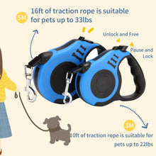 Load image into Gallery viewer, Durable Double Switch Retractable Pet Leash