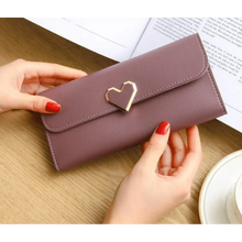 Load image into Gallery viewer, Durable Purses Luxury Love Heart Wallets For Ladies And Girls Smart Money Pocket, Card Holder Female Wallets And Phone Clutch Bag