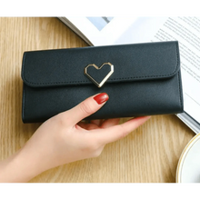Load image into Gallery viewer, Durable Purses Luxury Love Heart Wallets For Ladies And Girls Smart Money Pocket, Card Holder Female Wallets And Phone Clutch Bag