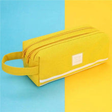 Load image into Gallery viewer, Durable Simple Large Capacity School Stationery Double Layer Case Students Unique Design High Quality Office Handbag Pencil Case