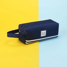 Load image into Gallery viewer, Durable Simple Large Capacity School Stationery Double Layer Case Students Unique Design High Quality Office Handbag Pencil Case