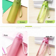 将图片加载到图库查看器,Durable Sports Cup Couple Water Cup Plastic Portable Drink Bottle Tarvel Outdoor Rope Water Bottle Juice Milk Cup Kitchen Water Cup