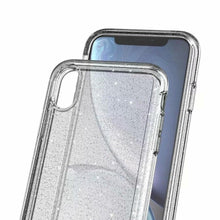 Load image into Gallery viewer, Durable Ultra Hard Shockproof Glitter Transparent Case for iPhone 14 Pro Max 13 12 11 XS XR X 8 7 6 Plus Sparkle Cover Soft Slim Fit All-round Protection Cute Transparent Shiny Star Phone Case for iPhone