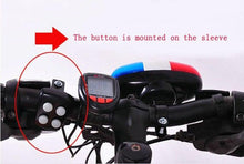 将图片加载到图库查看器,Durable Waterproof Multifunction Cycle Lamp 4 Loud Siren Sound Trumpet Police 6 LED Light Electronic Siren Bike Bell Battery Bike Bicycle Police Strobe Blue Red Bicycle Safety Light Loud Siren Sound Cycling Horn Bells