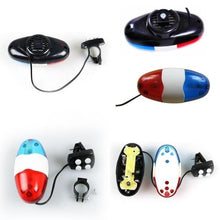将图片加载到图库查看器,Durable Waterproof Multifunction Cycle Lamp 4 Loud Siren Sound Trumpet Police 6 LED Light Electronic Siren Bike Bell Battery Bike Bicycle Police Strobe Blue Red Bicycle Safety Light Loud Siren Sound Cycling Horn Bells