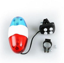 将图片加载到图库查看器,Durable Waterproof Multifunction Cycle Lamp 4 Loud Siren Sound Trumpet Police 6 LED Light Electronic Siren Bike Bell Battery Bike Bicycle Police Strobe Blue Red Bicycle Safety Light Loud Siren Sound Cycling Horn Bells