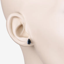 Load image into Gallery viewer, 1.60 Carat Genuine Blue Sapphire 10K White Gold Earrings