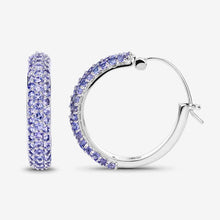 Load image into Gallery viewer, 3.06 Carat Genuine Tanzanite .925 Sterling Silver Earrings
