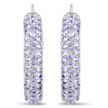 Load image into Gallery viewer, 3.06 Carat Genuine Tanzanite .925 Sterling Silver Earrings
