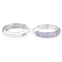 Load image into Gallery viewer, 3.06 Carat Genuine Tanzanite .925 Sterling Silver Earrings