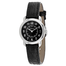 将图片加载到图库查看器,Coach Women's Black Leather Silver Quartz