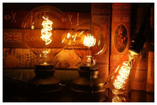 Load image into Gallery viewer, E14 E27 Retro LED Spiral Filament Light Bulb 4W 220V C35 G45 A60 T45 ST64 T185 T225 G80 G95 G125 Vintage Edison Lamp Vintage Filament Light Bulbs Globe Round