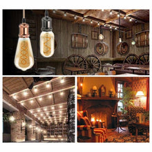 Load image into Gallery viewer, E14 E27 Retro LED Spiral Filament Light Bulb 4W 220V C35 G45 A60 T45 ST64 T185 T225 G80 G95 G125 Vintage Edison Lamp Vintage Filament Light Bulbs Globe Round