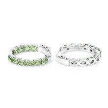 Load image into Gallery viewer, 3.40 Carat Genuine Peridot .925 Sterling Silver Earrings