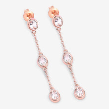 Load image into Gallery viewer, 1.62 Carat Genuine Morganite .925 Sterling Silver Earrings