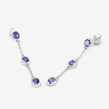 Load image into Gallery viewer, 1.98 Carat Genuine Tanzanite .925 Sterling Silver Earrings