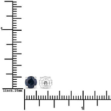 Load image into Gallery viewer, 1.30 Carat Genuine Blue Sapphire 14K White Gold Earrings