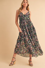 将图片加载到图库查看器,Printed V-Neck Frill Tiered Cami Comfortable Dress For Women – Playful, Feminine & Fun for Summer Days