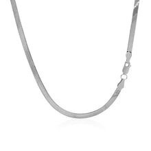 Load image into Gallery viewer, 14k White Gold Super Flex Herringbone Chain (2.80 mm)