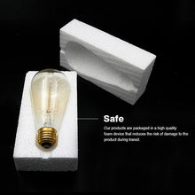 将图片加载到图库查看器,E27 Retro Edison Bulb AC 220V 110V 40W Dimmable Vintage Edison Light bulb ST64 G80 G95 T225 T300 Incandescent Lamp Edison Lamp Bravelight Antique Vintage Light Bulbs, T64 40W 2700K Warm Dimmable, Squirrel Cage Filament Edison Light Bulb for Table Lamp